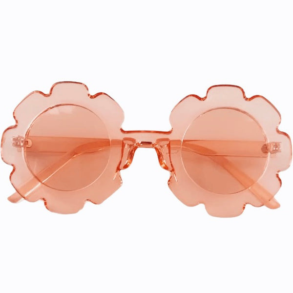 Flower Sunnies in Clear Peach